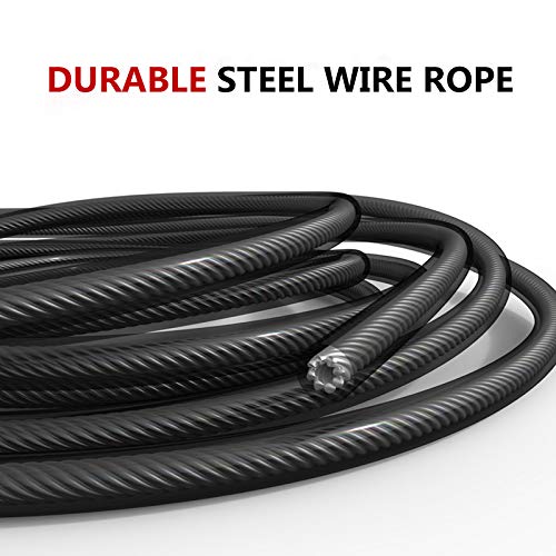 image for Hudii Jump Ropes, Smooth Ball Bearing Skipping Ropes with 6“ Foam Ha