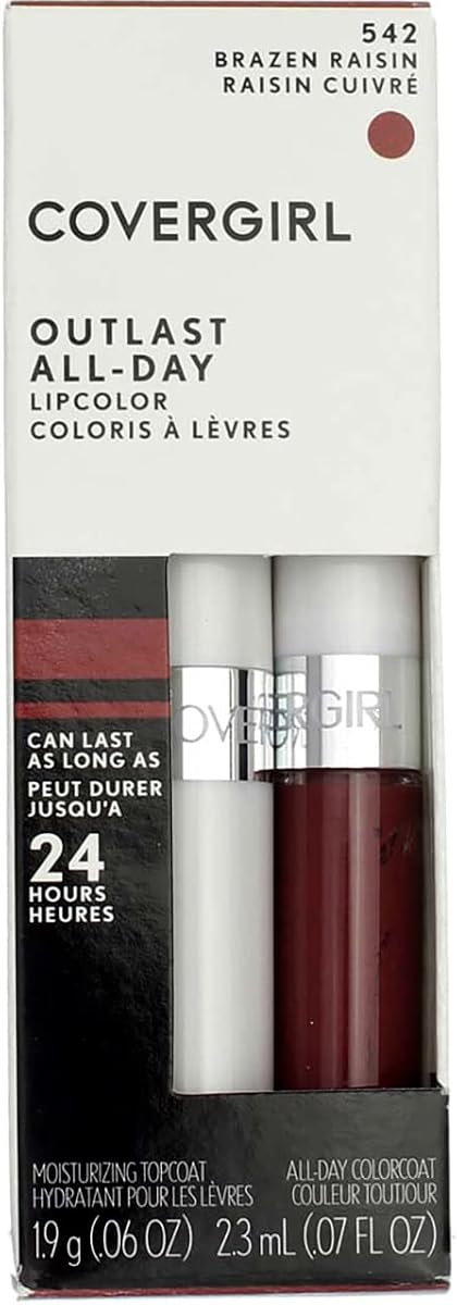 Covergirl Outlast Lipcolor, 542 Brazen Raisin (3 Pack)
