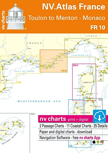 Carte Nautiche NV-Charts Mediterraneo - Kit FR 11 Corsica, Con Atlante E App Digitale