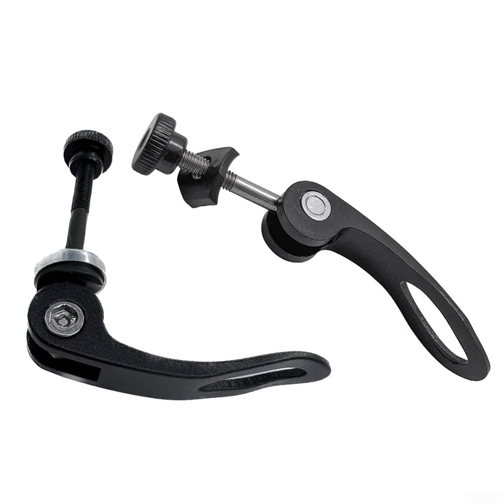 Morsetto a sgancio rapido per reggisella bicicletta M5 x 45 mm lega di alluminio nero