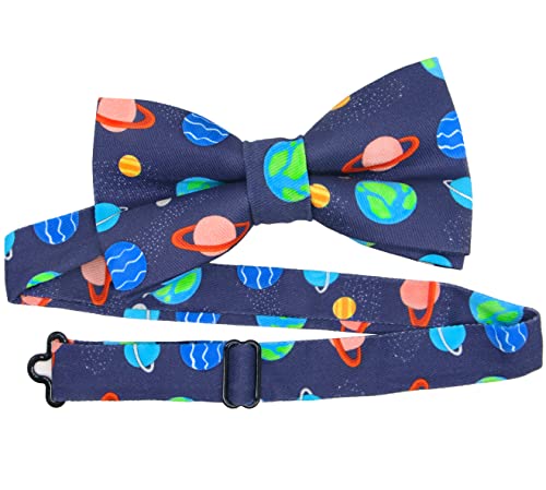 Image of OCIA Cute Pattern Pre-tied Bow Tie Adjustable Bowties for Adult & Children