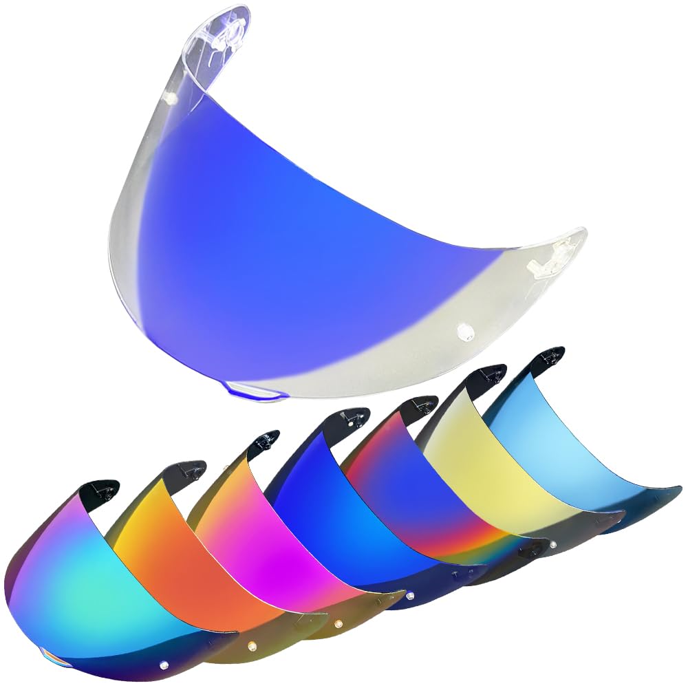 Motorcycle Helmet Visor Shield for AGV K1 K1S K3SV K5 K5S Sunscreen Capacetes Lens Cascos Accessories (Revo Clear Blue)