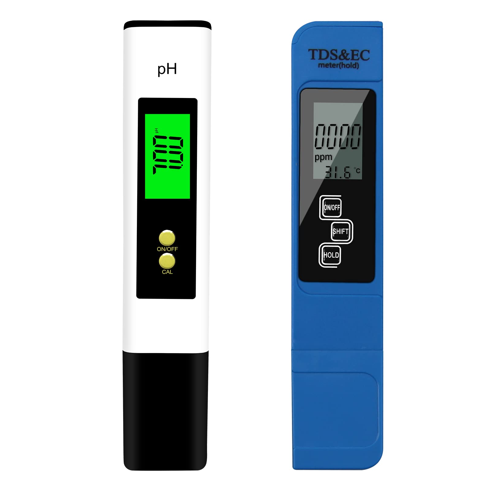PH Meter & TDS Meter Combo, Readout High Accuracy Lab 4-in-1 PH TDS EC & Temperature Meter Water Quality Tester,High Accuracy Digital Water Tester for Household Drinking, Pool and Aquarium