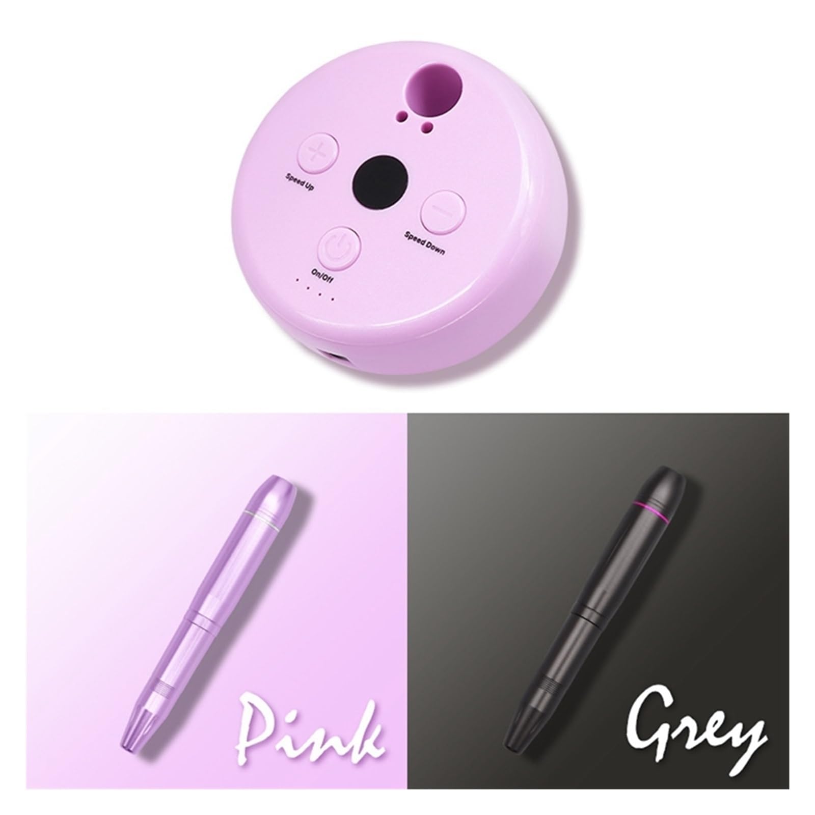 Torno para Uñas, Juego de taladro de uñas eléctrico, pulidor de lijadora de pluma de manicura, cortadores de fresado de manicura de pedicura, lijadora de uñas quitaesmalte