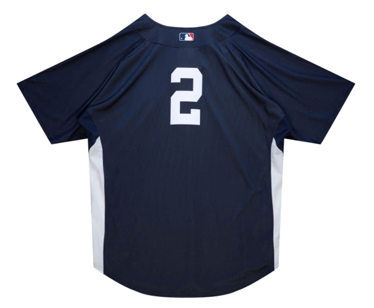 Mitchell & NessNew York Yankees 2009 Derek Jeter Authentic Pullover BP Jersey Navy
