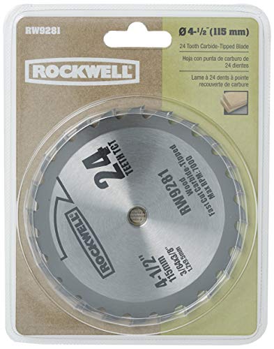 Rockwell RW9281 4 1/2-Inch 24T Carbide Tipped Compact Circular Saw Blade - image 4