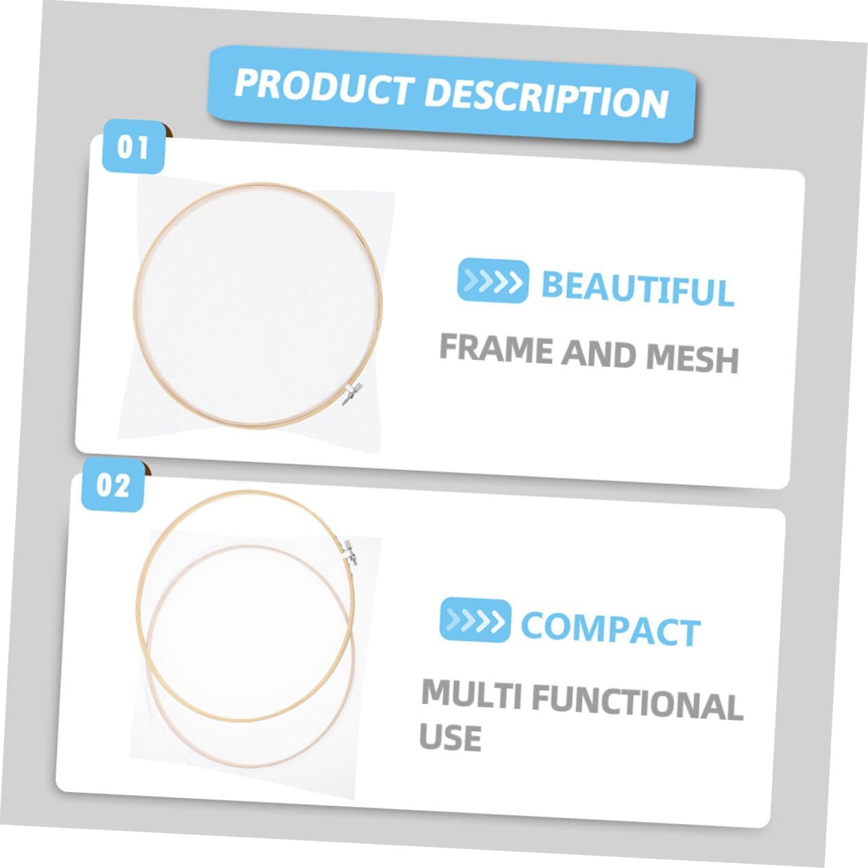 TEHAUX 2pcs Round Paper Frame for Paper Making Kit DIY Craft Screen Handmade Mold Mesh Making Supplies