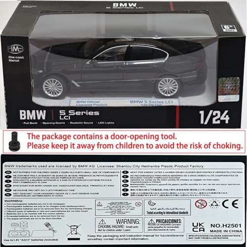 Modelo BMW 530Li a Escala 1:24 con Luz y Sonido miniatura 7