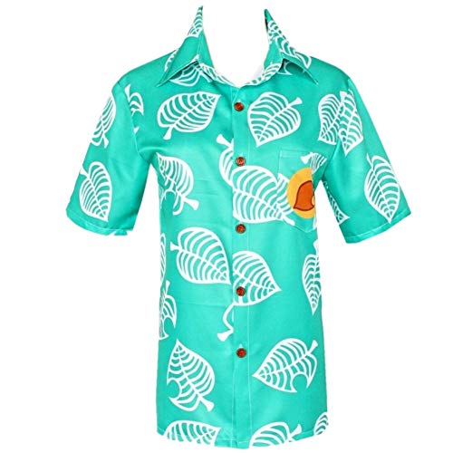 Fanstyle Animal Crossing Tom Shirt Costume de Cosplay à Manches Courtes boutonné pour Adulte