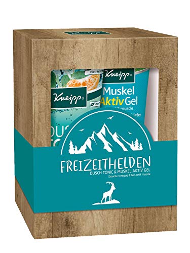 Kneipp Geschenkpackung Freizeithelden – Dusch Tonic & Muskel Aktiv Gel - 1er Pack (2 x 200 ml)