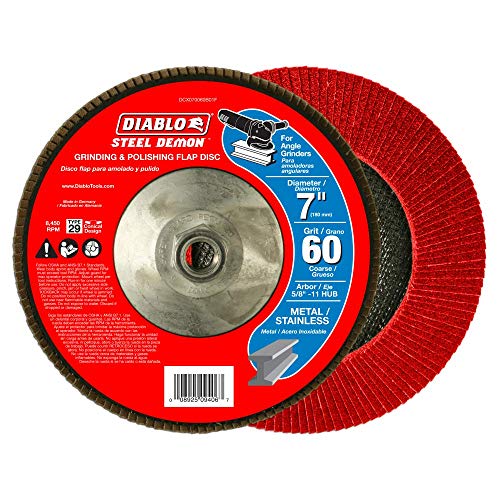 Diablo Steel Demon 7 in. 60-Grit (Coarse) Grinding and Polishing Flap Disc