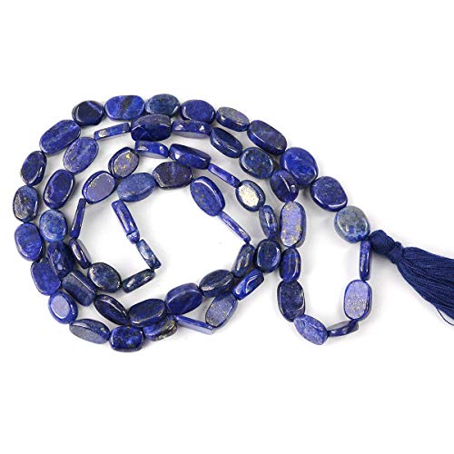 Image of Reiki Crystal Products Natural Oval Crystal Beads Mala Necklace Collection for Men & Women, Reiki Energized Gemstone Jewellery for Meditation, Mindful Living, Spiritual Decor & Everyday Fashion Styling