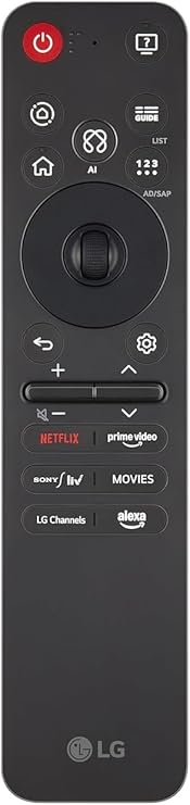 LG Original AI Magic Remote Control for All LG TVs: OLED, QNED, UHD, LED, LCD (MR25GA) for 2025 Models