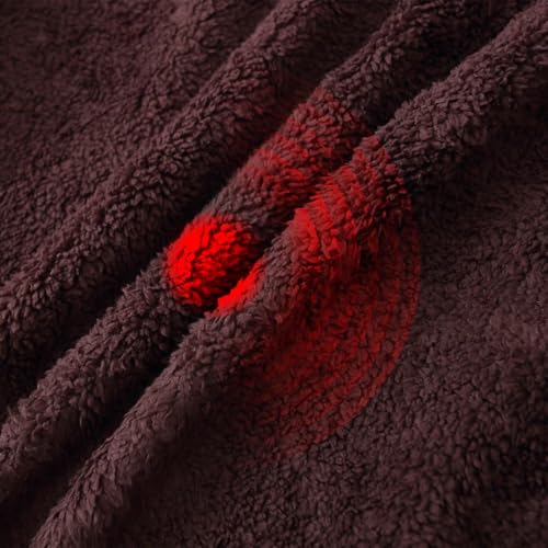 Image of LeeHanTon Men Fleece Jacket Lightweight Sherpa Fleece Jackets Zip Up Hoodie Lined Sweatshirt Coat with Pockets