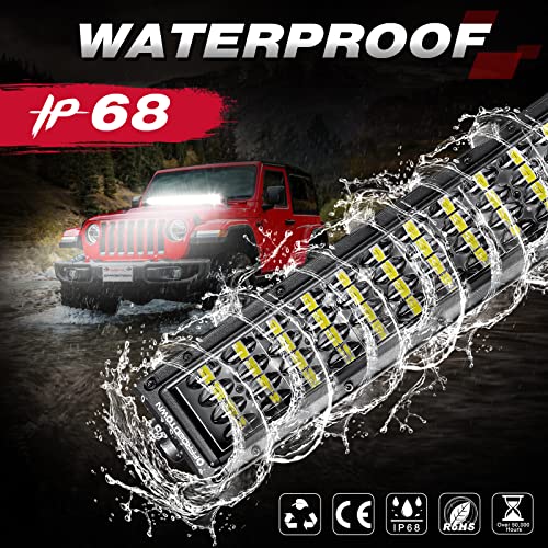 Image of OFFROADTOWN 30 Inch 480W LED Light Bar Quad Row Off Road Driving Light