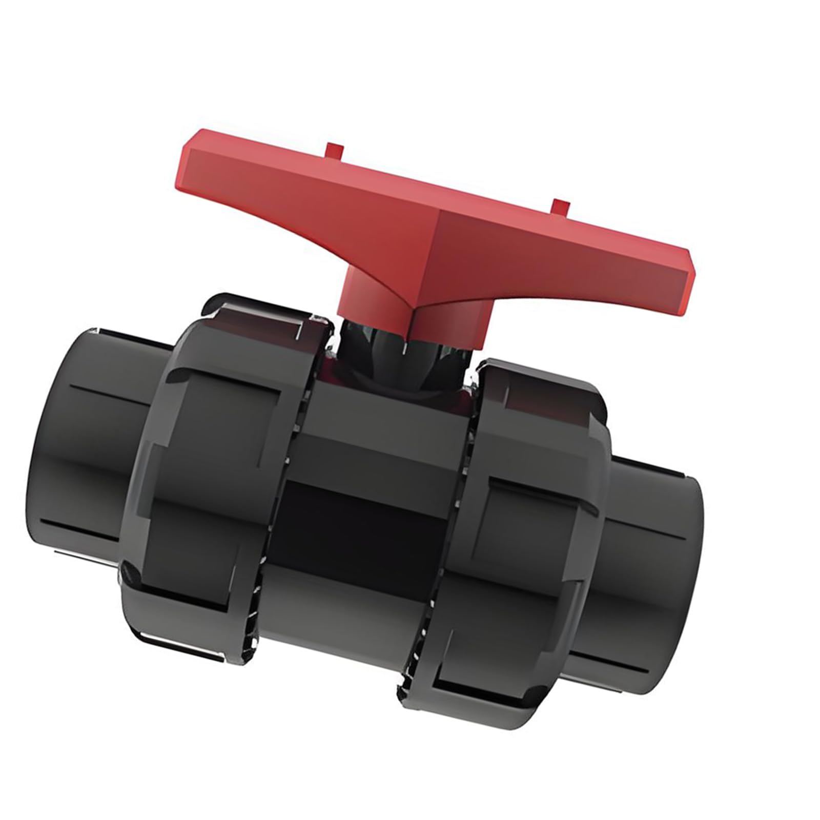 Kfwfuaee 20Mm Inline Shutoff Double Union Ball Fitting In Upvc For Aquarium Hard Pipe Plumbing, Water Line Access, And Upkeep Double Union Ball Shutoff Aquarium Plumbing Fitting Upvc Inline Hard Pipe Water Line