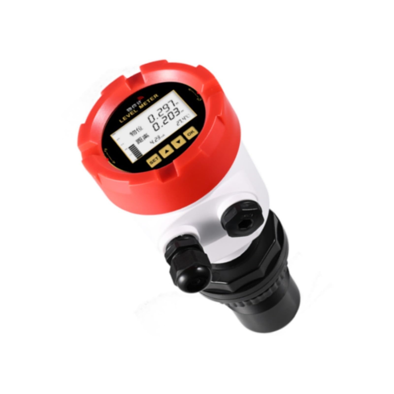 Pxqchavln Rs485 Output 4-20Ma Rs485 Relays Ultrasonic Water Liquid Level Transmitter 5M 10M 15M 20M Sensor(20Meter)