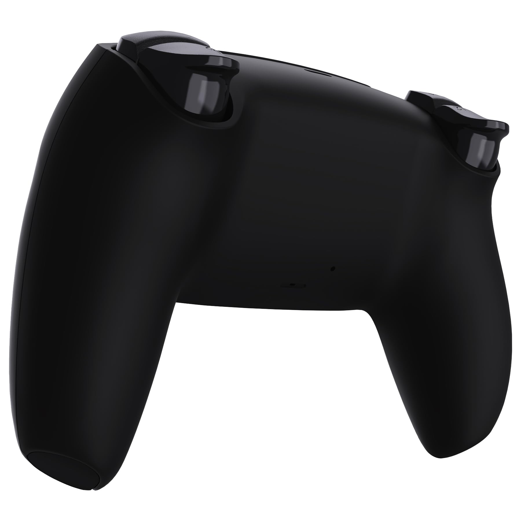 eXtremeRate Luna Carcasa con Botones Completo Kit Compatible con ps5 BDM-030/040/050/060 Control Placa Delantera Touchpad Joysticks Teclas Cubierta Trasera Compatible con ps5 Mando (Negro)