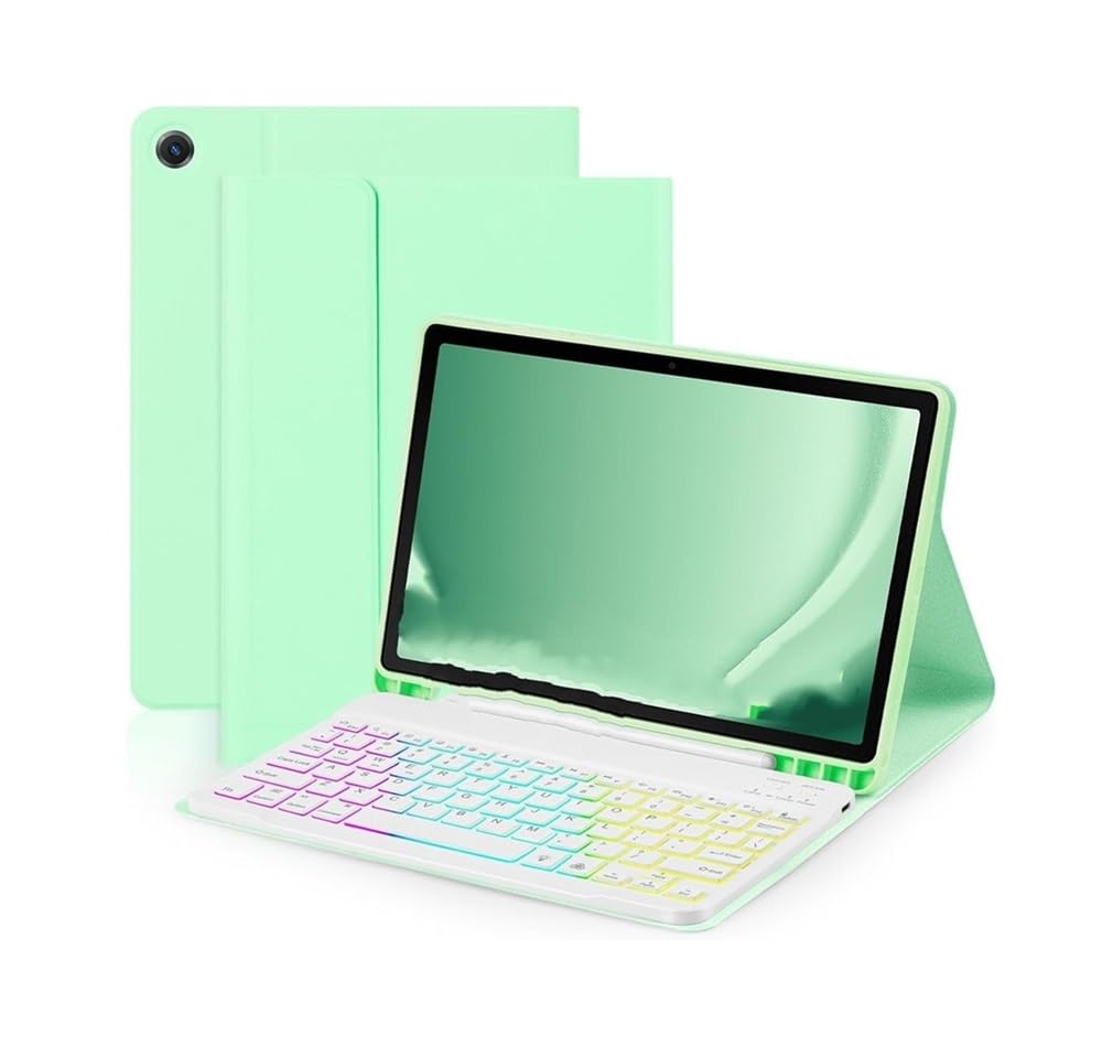Funda de cuero con teclado y ratón premium Fire HD 10 Plus 7