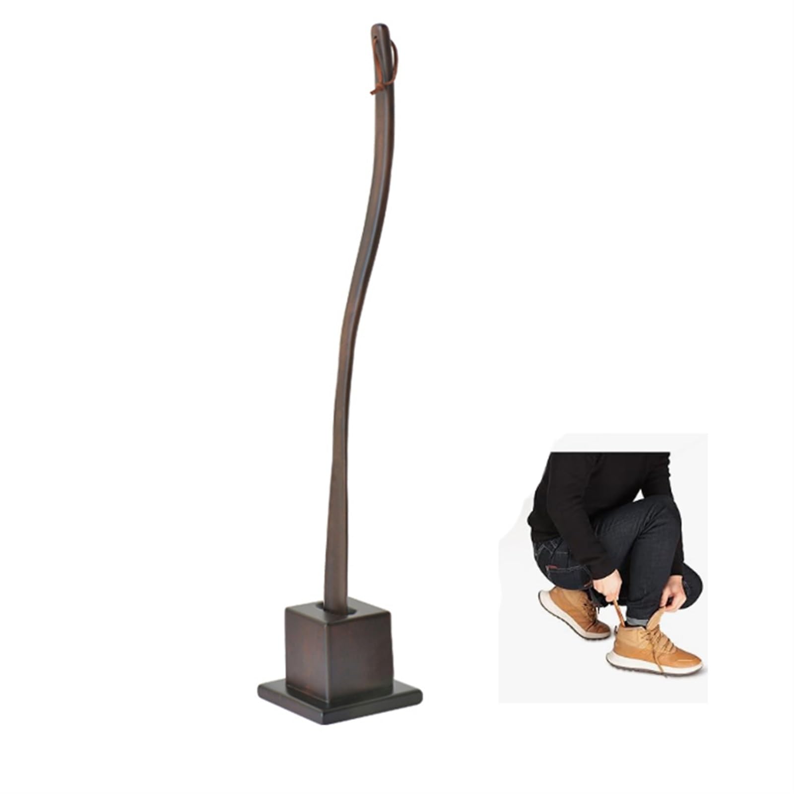 WEKONUMEX Shoe Horns, Extra Long Shoehorns,Wooden,Easy Wear Helper,for Seniors Elderly Women(75cm)
