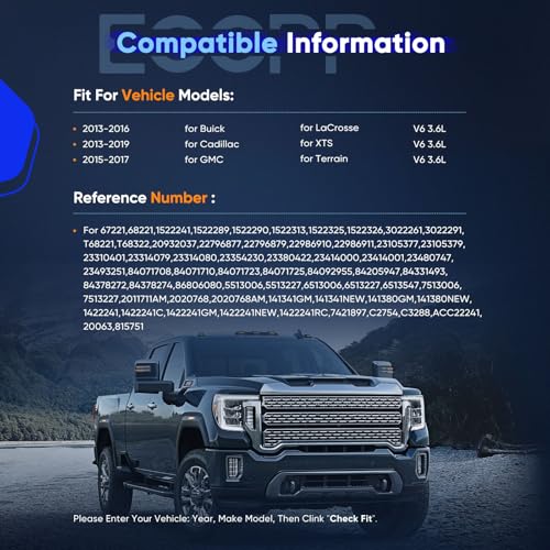 Image of ECCPP AC Compressor Fast Cooling 2014-2020 Fit for Chevrolet Impala 3.6L 2015-2017 Fit for GMC Terrain for Chevrolet Equinox 3.6L Air Conditioning Compressor