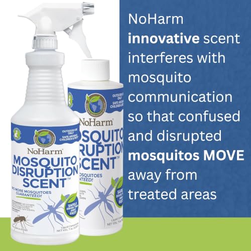 Image of NoHarm Mosquito Disruption Scent Concentrate, Makes 1 Gallon, Refill, 7 oz | Disrupts Mosquito Activity - Safe Around People & Pets - Concentrated Formula