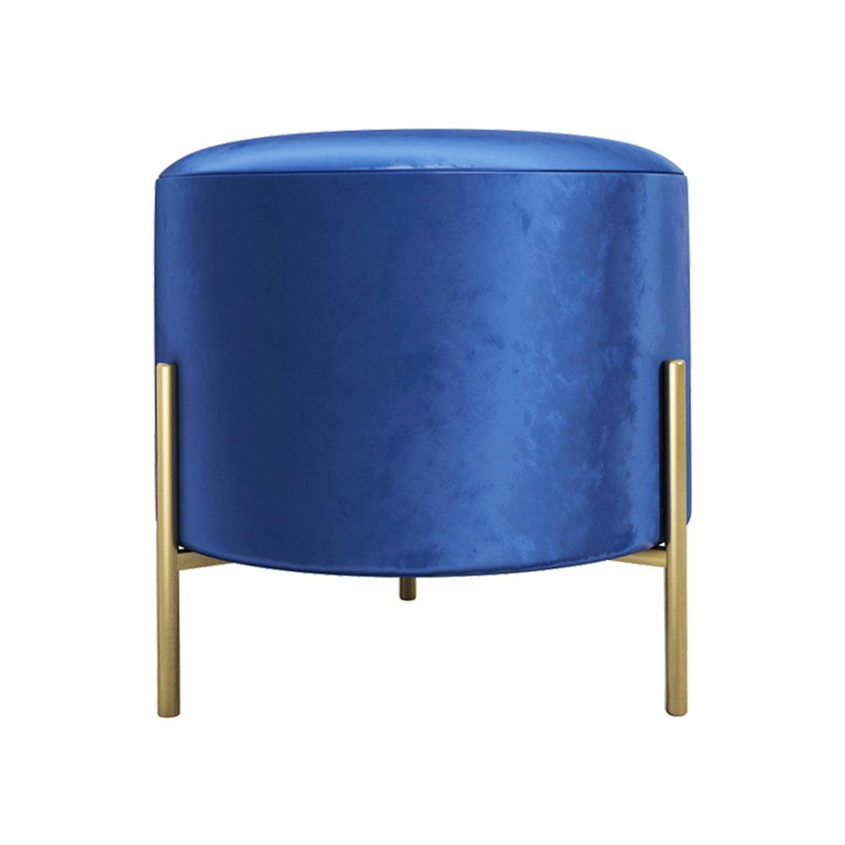 Banc à Chaussures Ottomans Repose-Pieds Tabouret de Salon Bleu