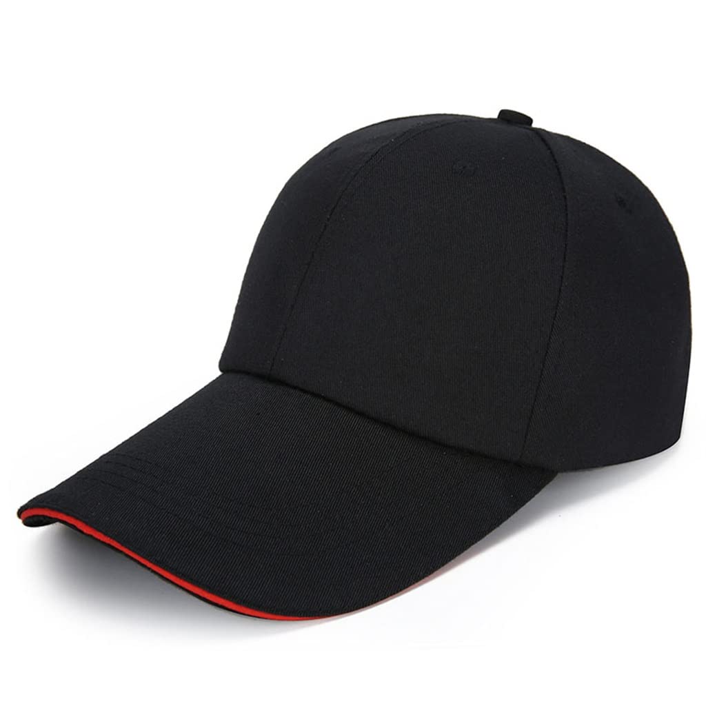 MRKU Cappello Estivo da Sole, Berretto da Baseball in Cotone, Casual, Stile Hip Hop, con Bottoni sul Retro.