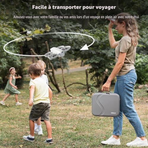 Étui DJI Neo de protection antichoc en PU avec compartiments pour télécommande RC-N3 - 6