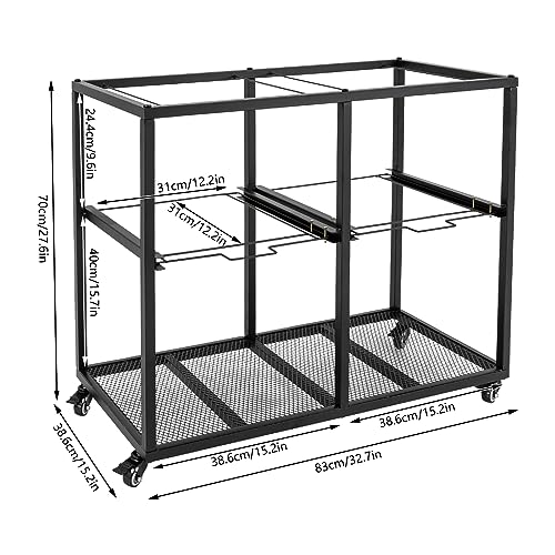 Carrito de metal con ruedas para organizar archivos de oficina en casa de forma cómoda 2