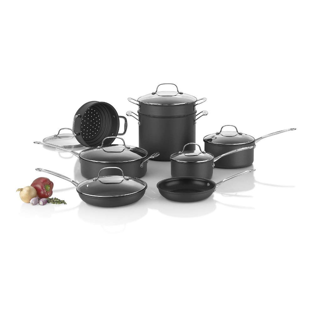 Cuisinart Chef's Classic Nonstick Hard-Anodized 14-Piece Cookware Set