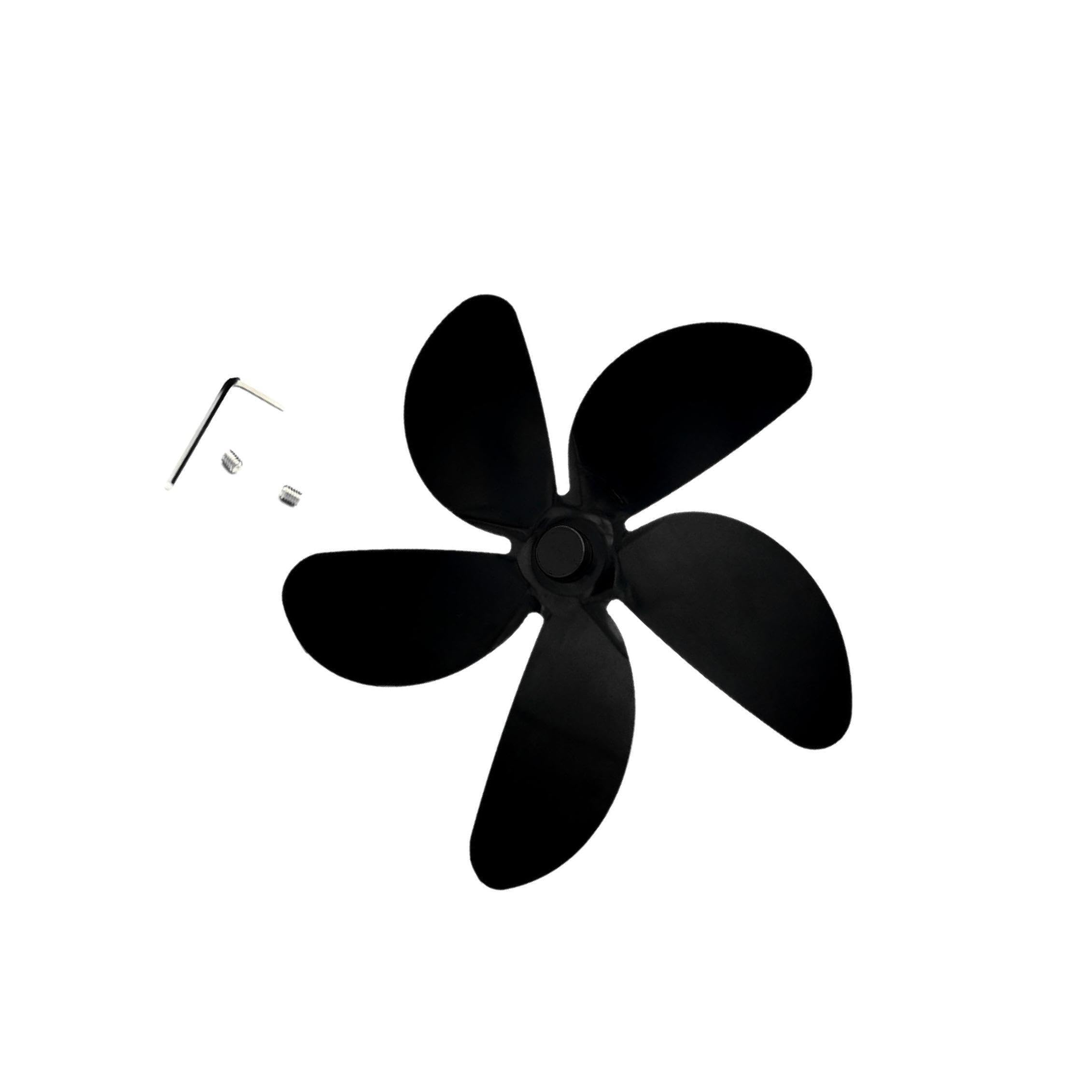 QUILSTM Fireplace Fan Utilizes Heat Generated Stoves Providing Optimal Air Distribution and 5 Blade Replacement Options for Efficiency Fireplace Fan Stove Replacement Blades