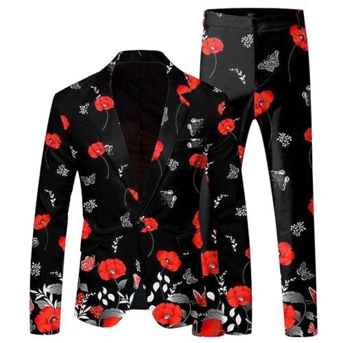 Costume de fête complet tendance veste slim et pantalon regular de marque