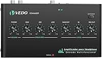 VEDO Amplificador de áudio digital multifuncional com equalizador,amplificador de fone de ouvido com Bluetooth, Tipo-C/3,5 mm/RCA para jogos,produção musical e entretenimento doméstico