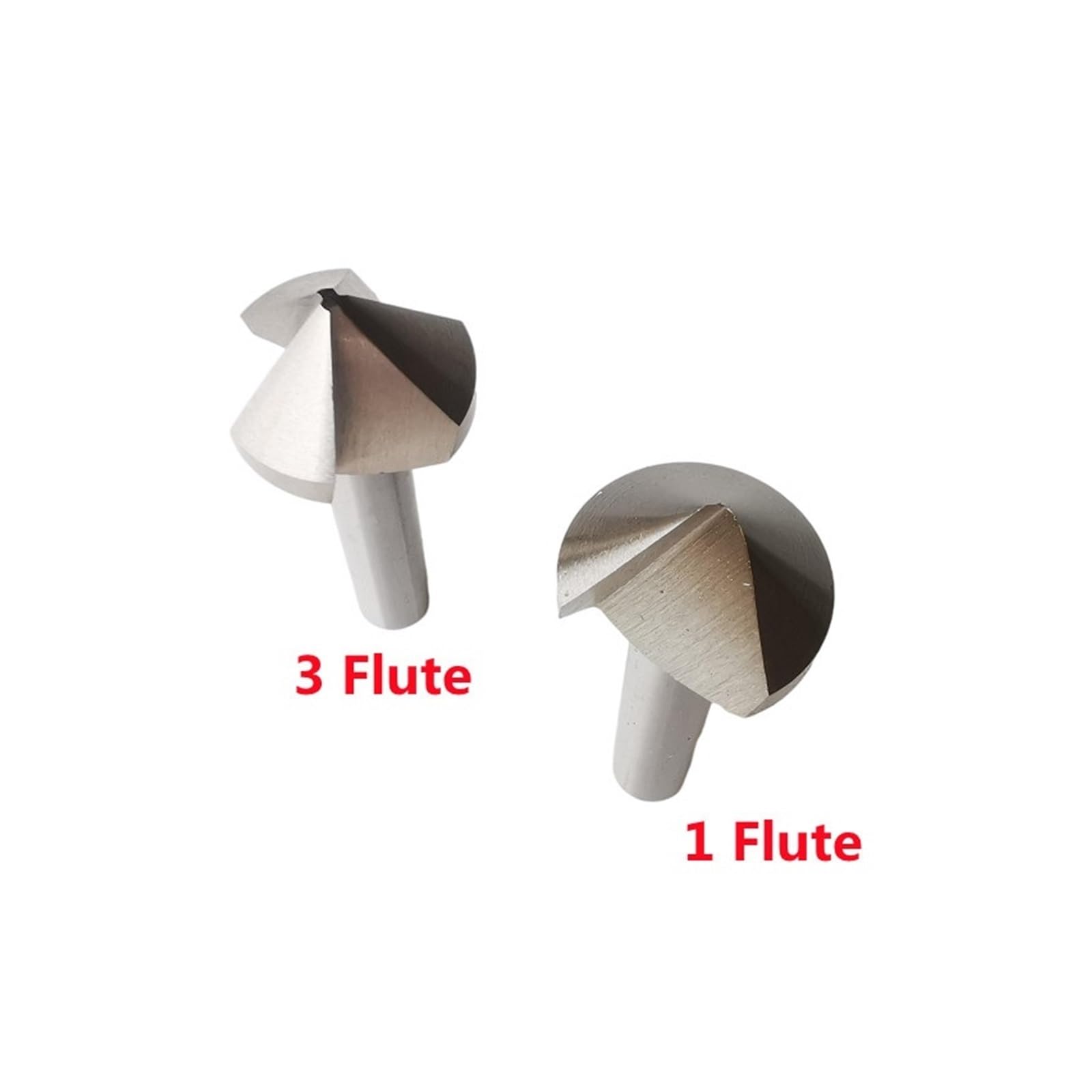 punta da trapano svasatore 1 PZ 6.3mm-50mm 60 Gradi/90 Gradi Flauto/3 Flauto HSS Smusso Smussatura Fresa Punta da taglio (10.4/16.5/20.5/25/30/35/40/50mm)(One 1 Flute,40MM_60 DEGREE)