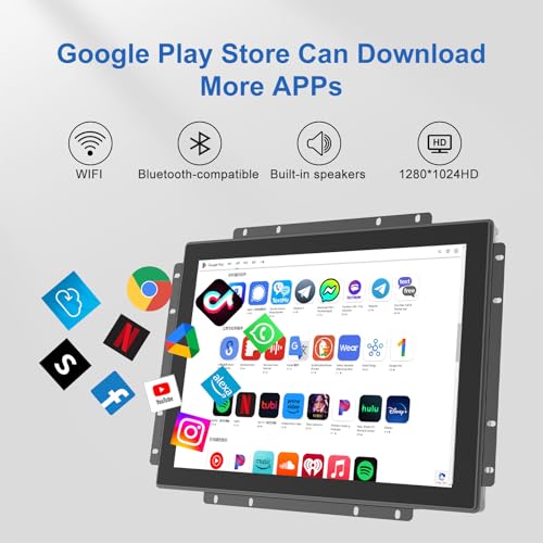 Image of GreenTouch 19 inch Open Frame PCAP Touch Screen Industrial PC, Android 11, 4GB RAM, 32GB ROM for Industrial, Interactive Digital - 1280x1024
