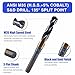 Accusize Industrial Tools 5/8'' ANSI M35(H.S.S. + 5% Cobalt) S and D Drill, 1/2'' Shank, 135 Degree Split Point, 0412-0058