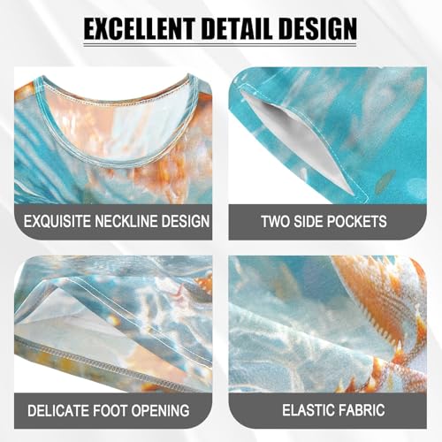 Starfish Kids Pjs Set Boys Girls Summer Short-Sleeve Sleepwear Pajamas 2PCS4