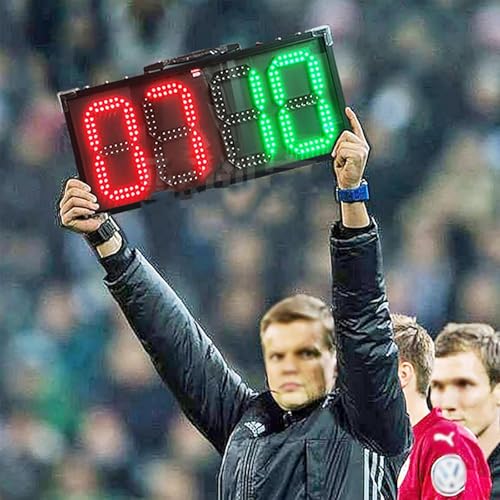 Tablero electrónico LED portátil para cambio de jugador en fútbol miniatura 2