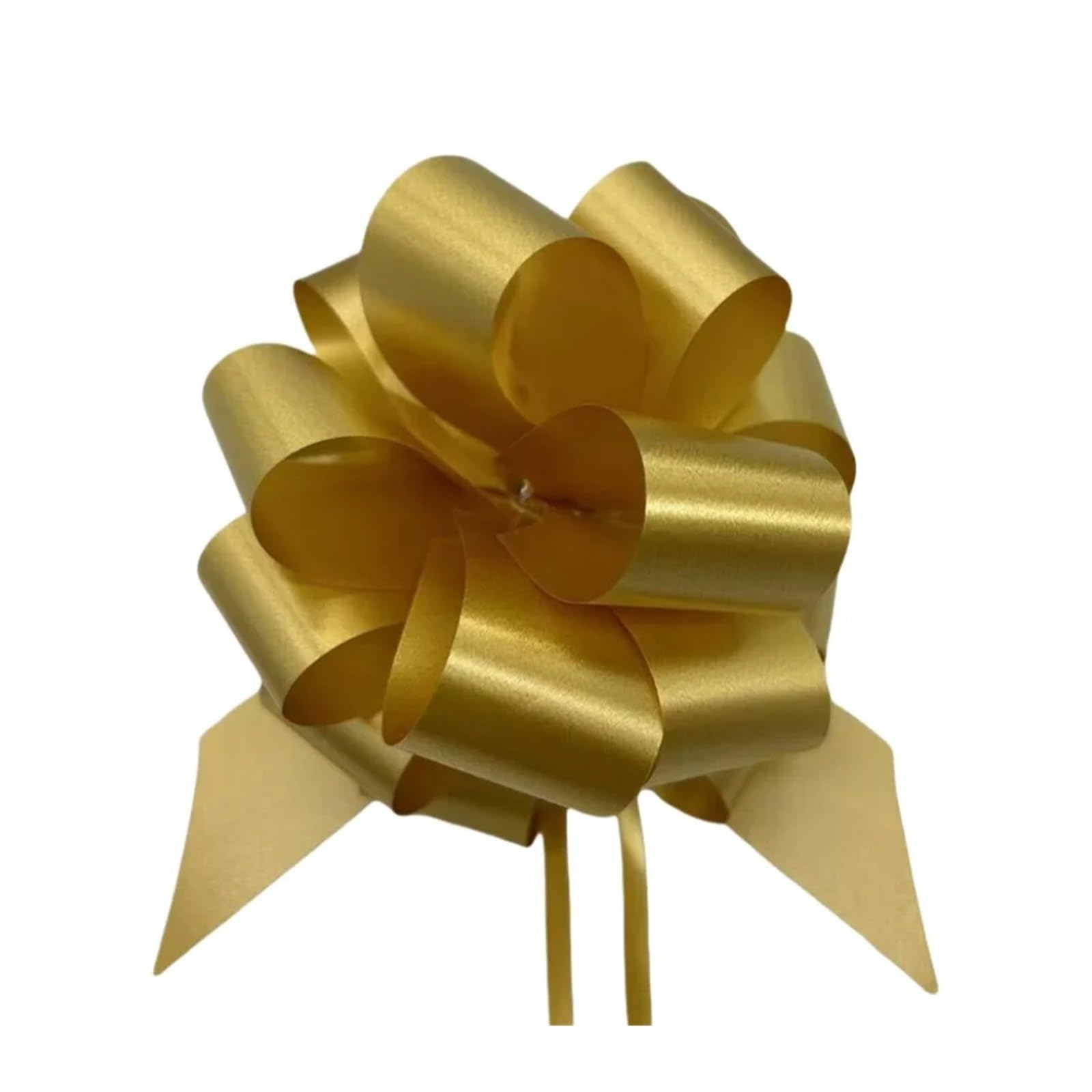 Xinglongs Bows for Gift Wrapping 60PCS Pull Bow Large 5. Inch Gift Wrapping String Bows with Ribbon for Easter Presents Wedding Basket(Gold)