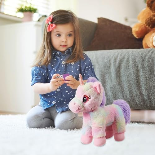 Image of Unicorn Soft Toy - Big Size Rainbow Unicorn Plush Toy, Ultra Soft Fabric | Cute Toys for Girls for Kids 1+ Years