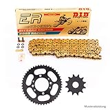motore cagiva w8 Kette DID ERV3 520 Glieder 108 Farbe Gold & Gold