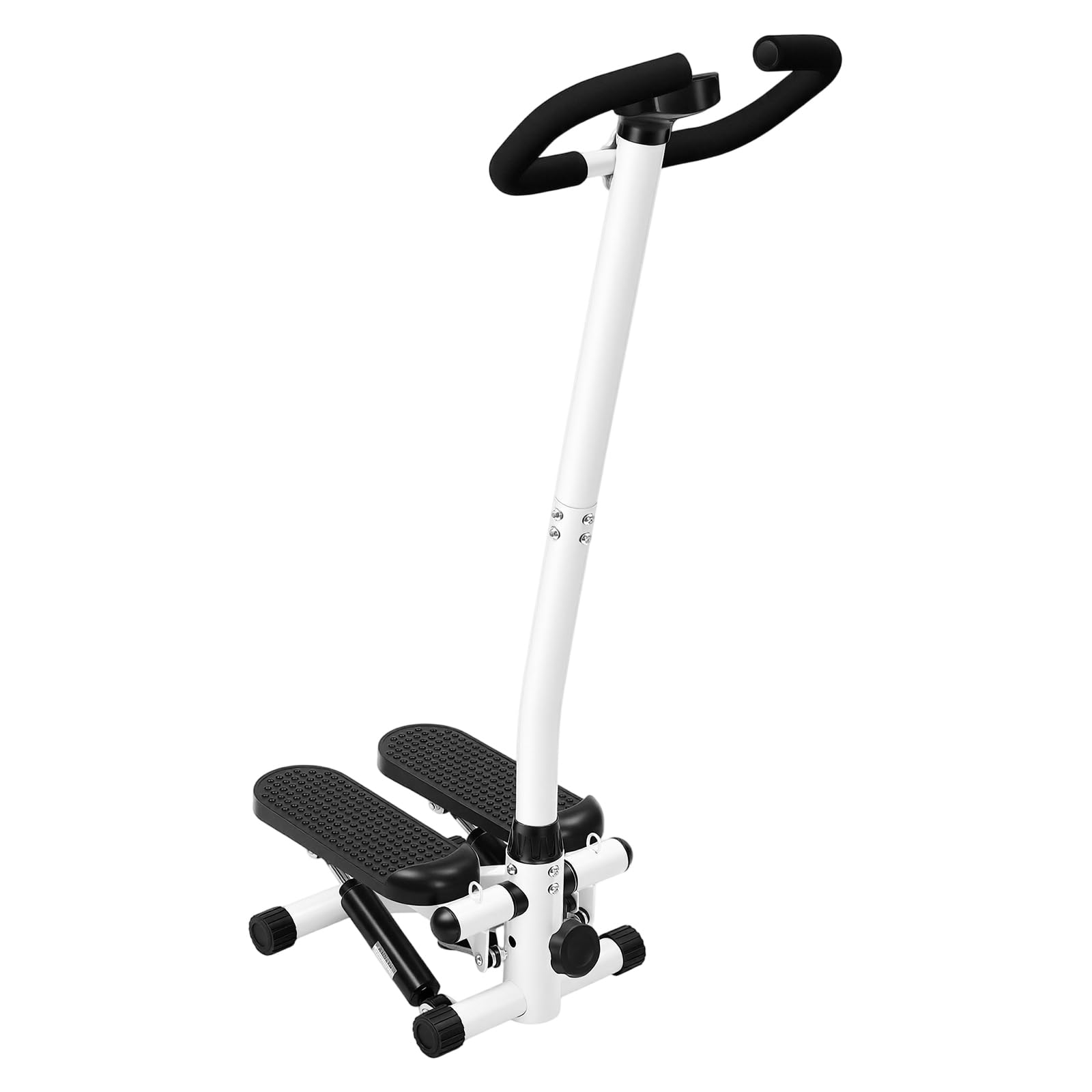 Stepper fitness con impugnatura e display, con fasce di resistenza, fino a 150 kg, attrezzatura sportiva per dimagrire, per casa, ufficio, soggiorno, palestra