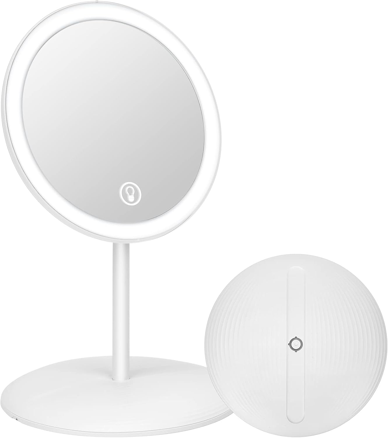 Folding Travel Makeup Mirror Vanity Mirror with Lights, Portable LED