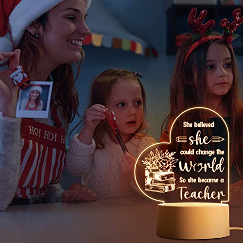 Teacher Appreciation Gifts, Best Teacher Gifts For Women, Graduation Gift Ideas For Teacher Night Light, Teacher's Day Gifts Birthday Gifts, Thank You Retirement Year End Gifts For Any Teacher #TOP2