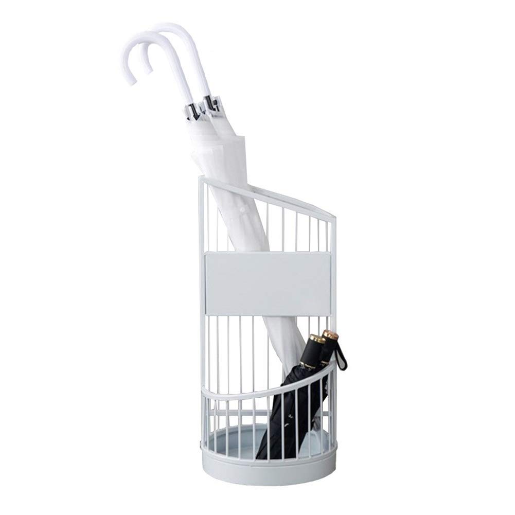 Porte-parapluie grande capacité à double niveau en métal
