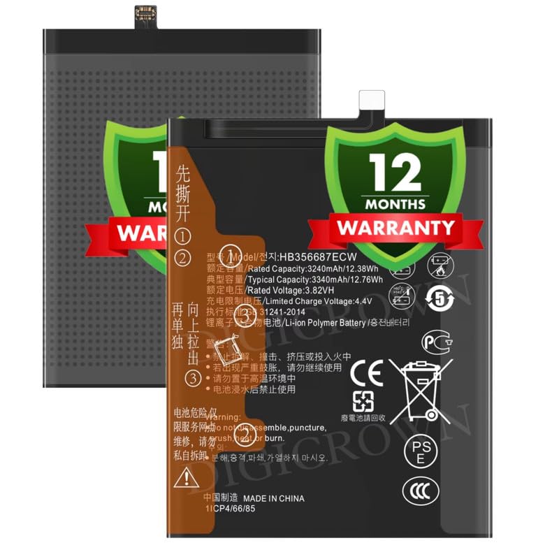 Image of Original HB356687ECW Battery Compatible for Huawei P30 lite New Edition (Huawei P30 Lite 2020) (Marie-L21BX, MAR-LX2B, HWV33) - (3340mAh) - 1 Year Warranty