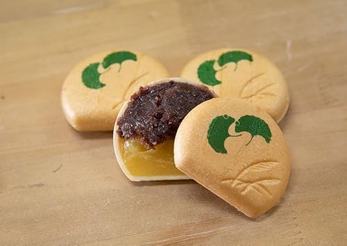 お葉つきいちょうぎんなん最中10個入り /// 最中 もなか モナカ 和菓子 最中 和菓子屋 和菓子 高級 大納言粒あん