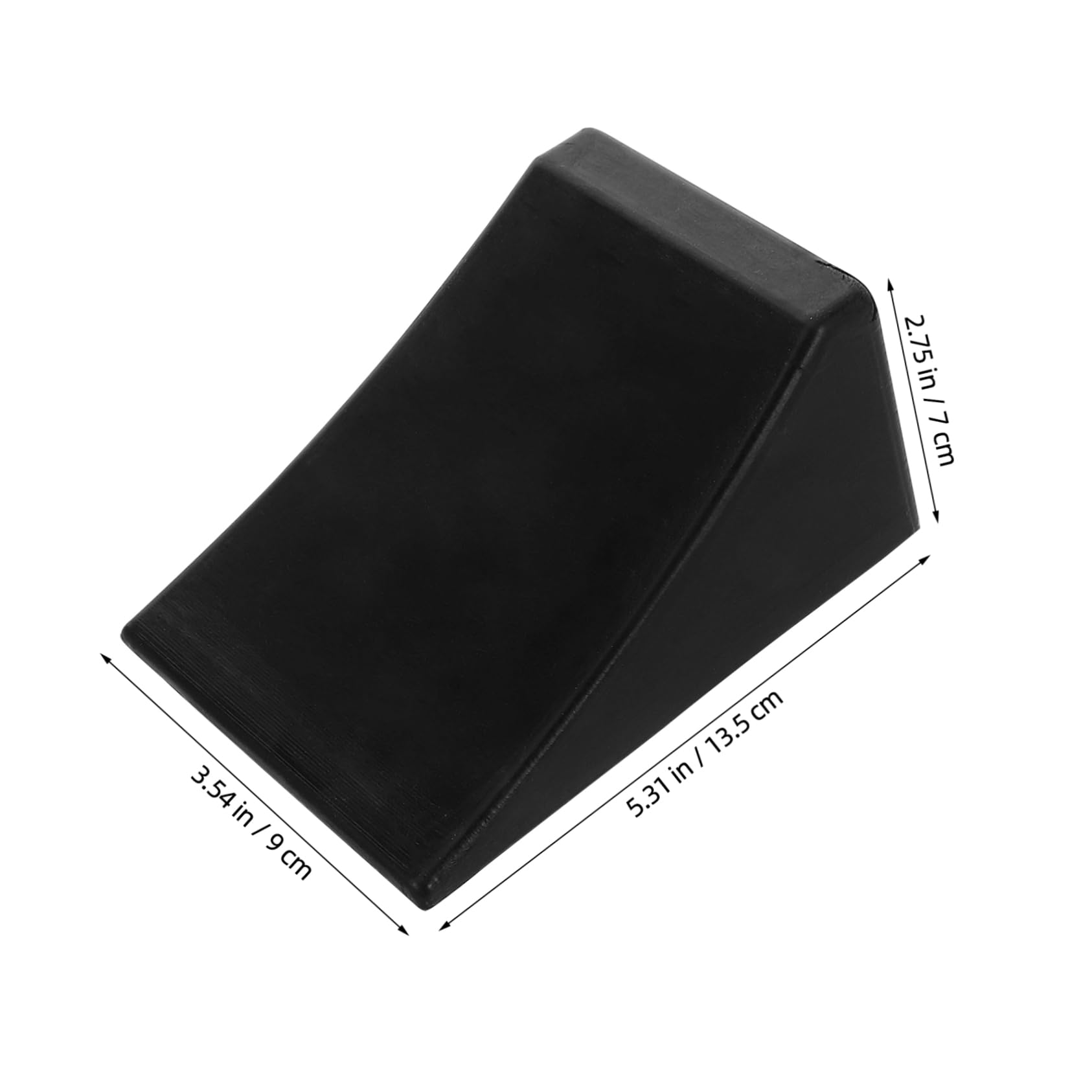 Cabilock Portable Rubber Wheel Chock Slip Tire Block for Trucks Rvs Trailers Cars Durable Vehicle Stopper for Safe Parking Slopes and Driveways