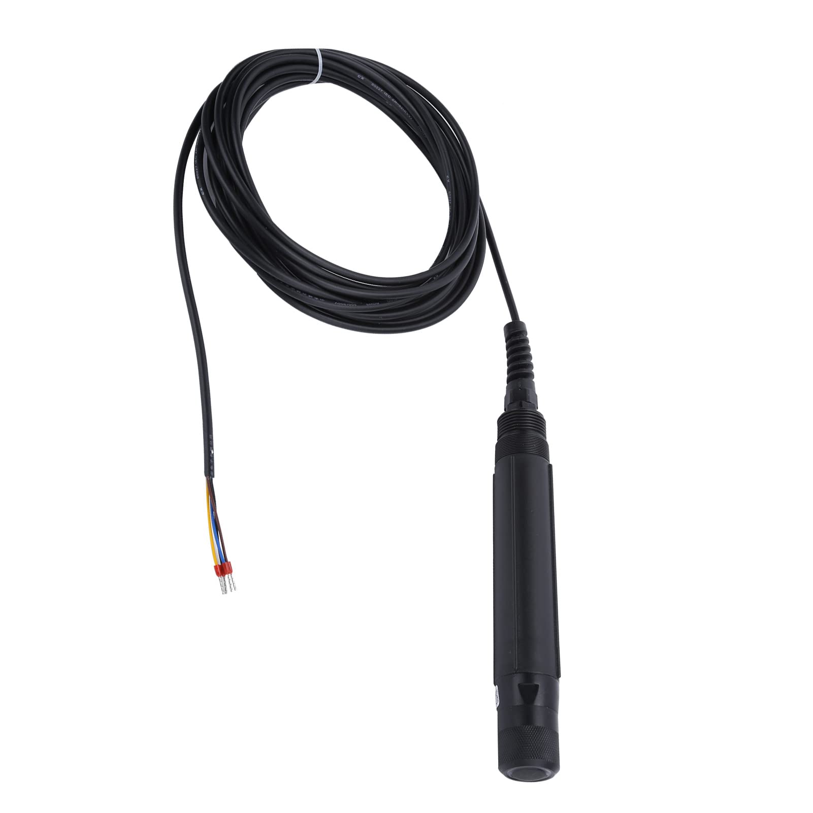 AMONIDA Fluoreszenzmessgerät für Gelösten Sauerstoff, Hochpräziser Wasserdichter Sensor für Aquakultur, 12–24 V